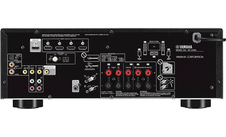 Yamaha RX-V385 5.1-channel home theater receiver with Bluetooth - RX-V385BL