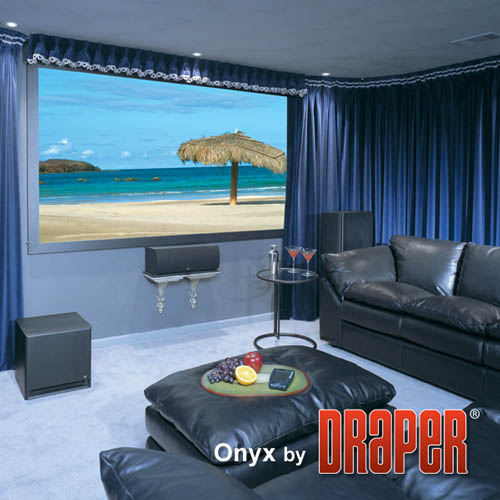 Draper 253620 Onyx with Veltex 65 diag. (32x57) - HDTV [16:9] - Matt White XT1000V 1.0 Gain - Draper-253620