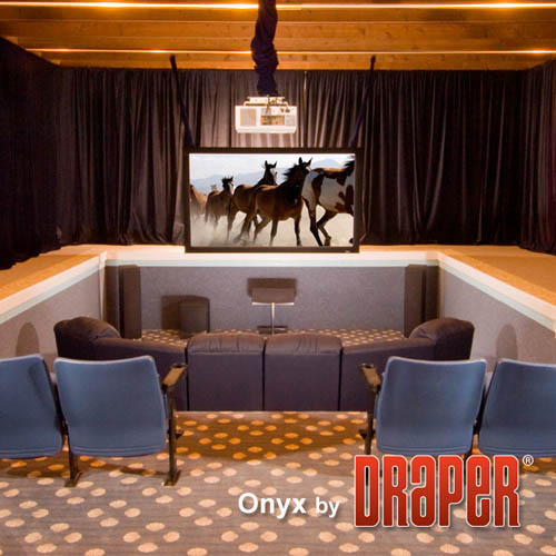 Draper 253338FN Onyx 119 diag. (58x104) - HDTV [16:9] - Pure White XT1300V 1.3 Gain - Draper-253338FN
