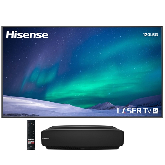 Hisense 120L5G Ultra Short Throw Laser TV With 120 Inch ALR UST Projector Screen