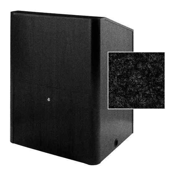 Sound-Craft MMR48C-Charcoal Instructor LG Series 48"H x 48"W Multimedia Lectern with Charcoal Carpeted Fabric - Sound-Craft-MMR48C-Charcoal