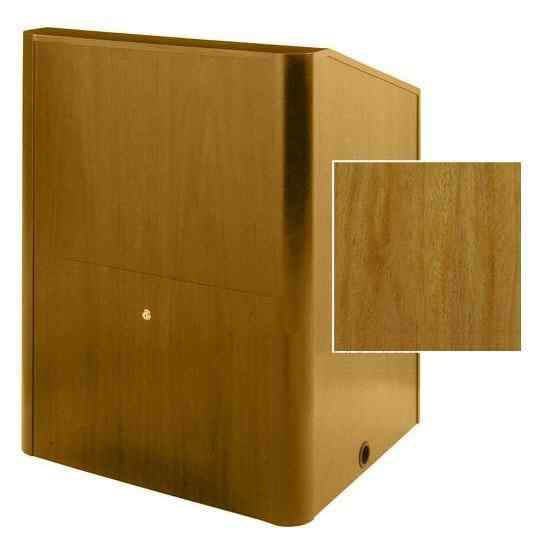 Sound-Craft MMR48V-Natural Mahogany Instructor LG Series 48"H x 48"W Multimedia Lectern with Natural Mahogany Wood Veneer - Sound-Craft-MMR48V-Natural-Mahogany