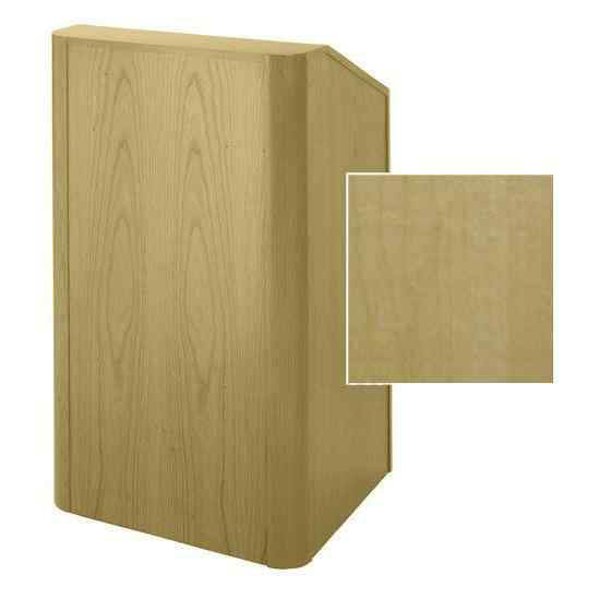 Sound-Craft RCV27-Natural Maple Instructor Series 47"H x 27"W Radius Corner Lectern with Natural Maple Wood Veneer - Sound-Craft-RCV27-Natural-Maple