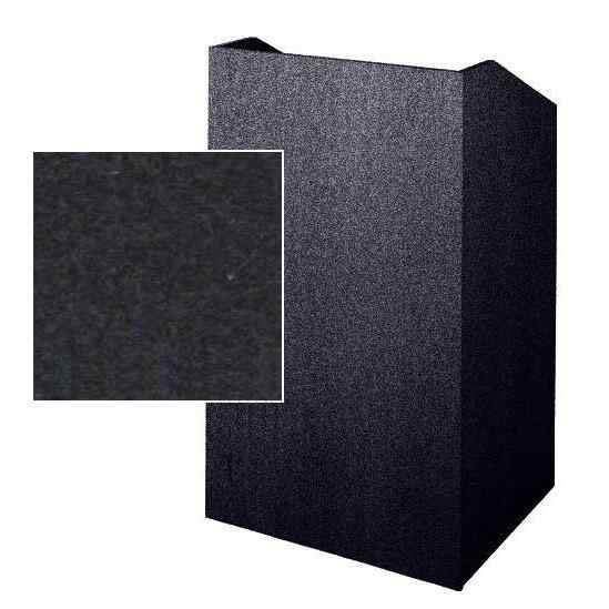 Sound-Craft SCC27-Onyx Classic Series 47"H x 27"W Square Corner Lectern with Onyx Carpeted Fabric - Sound-Craft-SCC27-Onyx