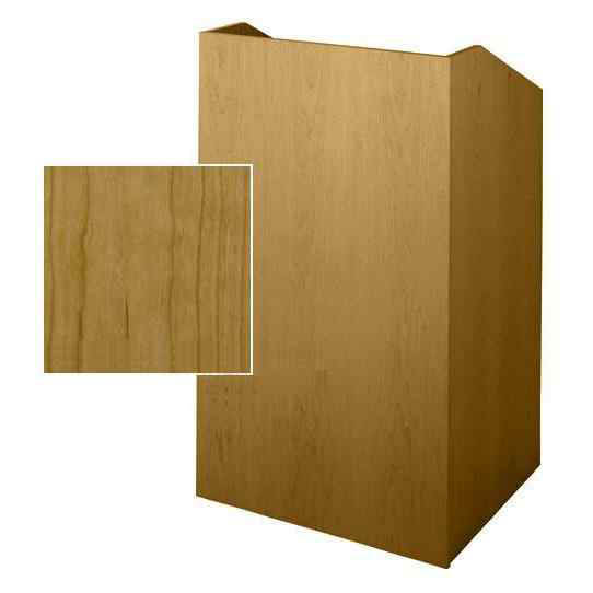 Sound-Craft SCV36-Natural Cherry Classic Series 47"H x 36"W Square Corner Lectern with Natural Cherry Wood Veneer - Sound-Craft-SCV36-Natural-Cherry