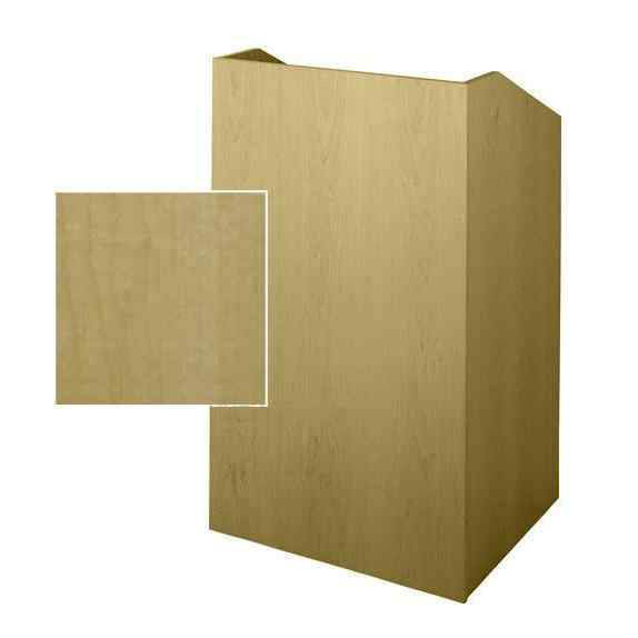 Sound-Craft SCV36-Natural Maple Classic Series 47"H x 36"W Square Corner Lectern with Natural Maple Wood Veneer - Sound-Craft-SCV36-Natural-Maple