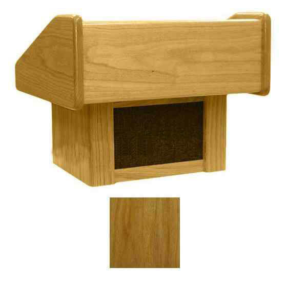 Sound-Craft TCM Club Series 17"H Portable Tabletop Lectern with Natural Mahogany Finish - Sound-Craft-TCM