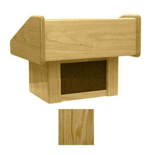 Sound-Craft TCO Club Series 17"H Portable Tabletop Lectern with Natural Oak Finish - Sound-Craft-TCO