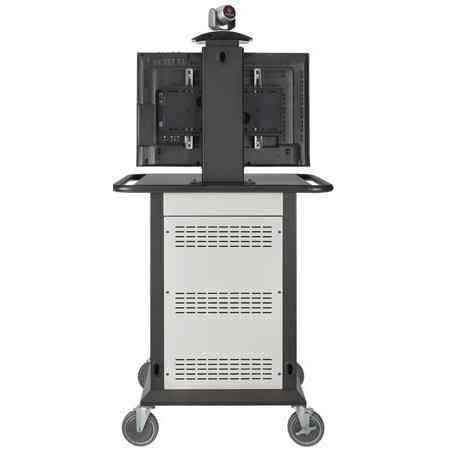 AVTEQ TMP-600 - Single Monitor Remote Patient Care Medical Cart with Medical Equipment Storage - AVTEQ-TMP-600