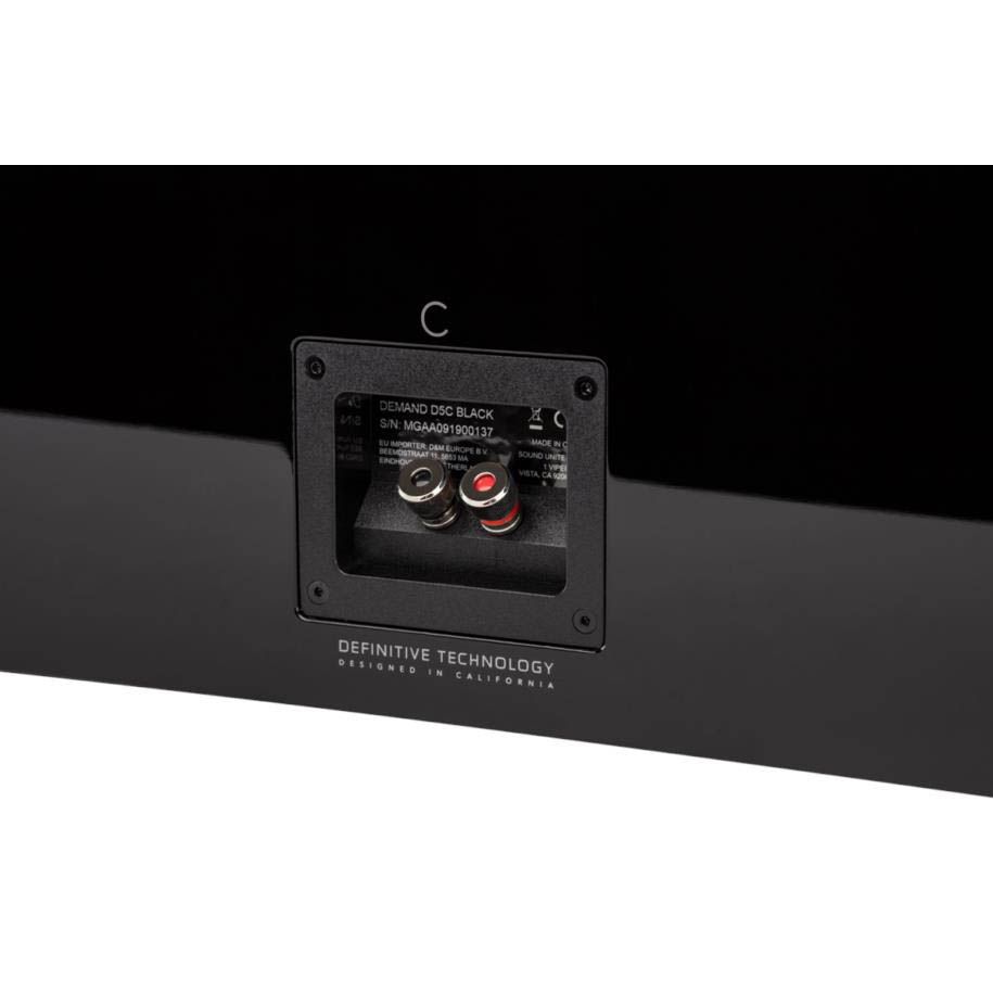 Definitive Technology D5C Demand Series High Performance Center Channel - Black - DT-D5C-Black