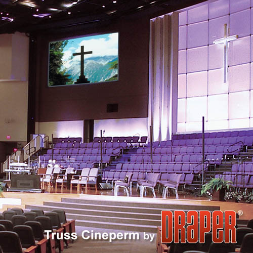 Draper 251038SC Cineperm 166 diag. (65x153) - CinemaScope [2.35:1] - 1.0 Gain - Draper-251038SC
