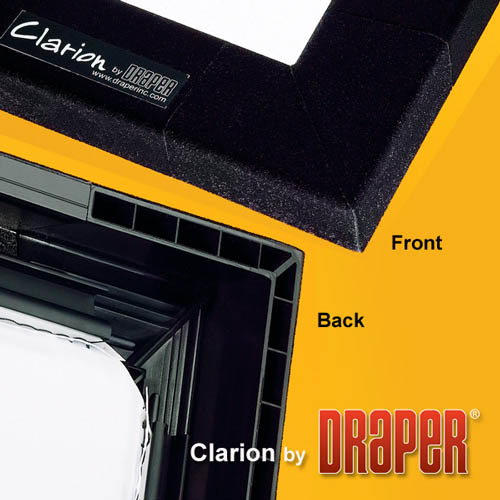 Draper 252205 Clarion 165 diag. (87.5x140) - Widescreen [16:10] - Grey XH600V 0.6 Gain - Draper-252205
