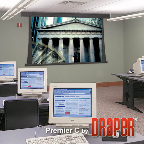 Draper 200101FN Premier/Series C 133 diag. (65x116) - HDTV [16:9] - Pure White XT1300V 1.3 Gain - Draper-200101FN