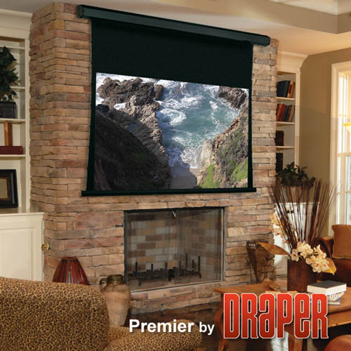 Draper 101347 Premier 161 diag. (79x140) - HDTV [16:9] - Grey XH600V 0.6 Gain - Draper-101347