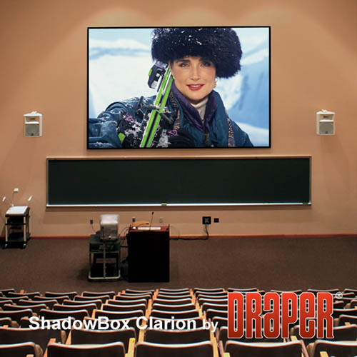 Draper 253088 ShadowBox Clarion 92 diag. (45x80) - HDTV [16:9] - Grey XH600V 0.6 Gain - Draper-253088
