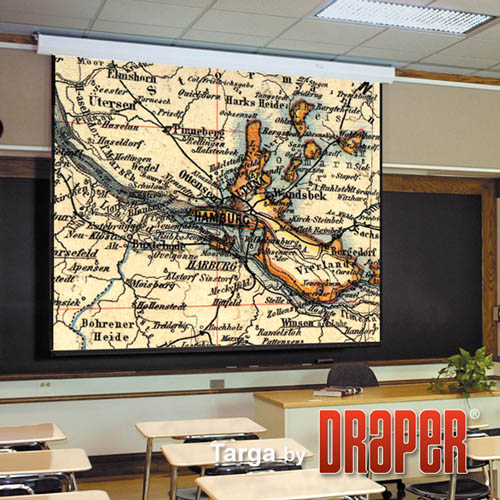 Draper 116452 Targa 100 diag. (49x87) - HDTV [16:9] - ClearSound Grey Weave XH600E 0.6 Gain - Draper-116452