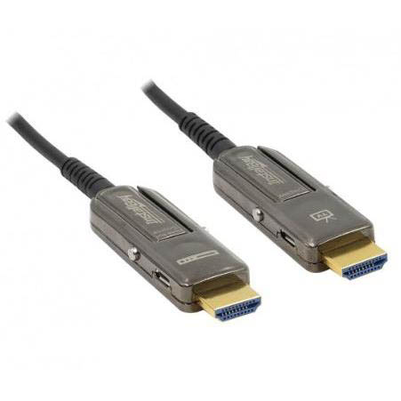 Metra AV HDMI AOC Cable 24Gbps Cl3 Rated 65Ft With Detachable Headshell - Metra-IB-HDAOCD-065