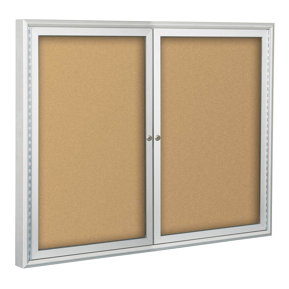 Best-Rite 94PS2-I Indoor Enclosed Bulletin Board Cabinet - BestRite-94PS2-I