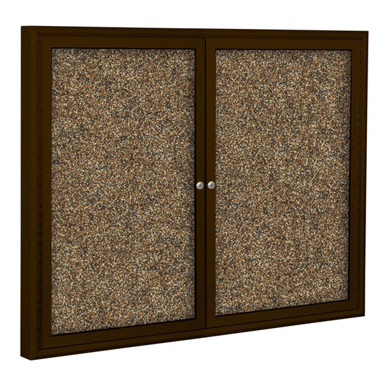 Best-Rite 94PS2-O Outdoor Enclosed Bulletin Board Cabinet - BestRite-94PS2-O