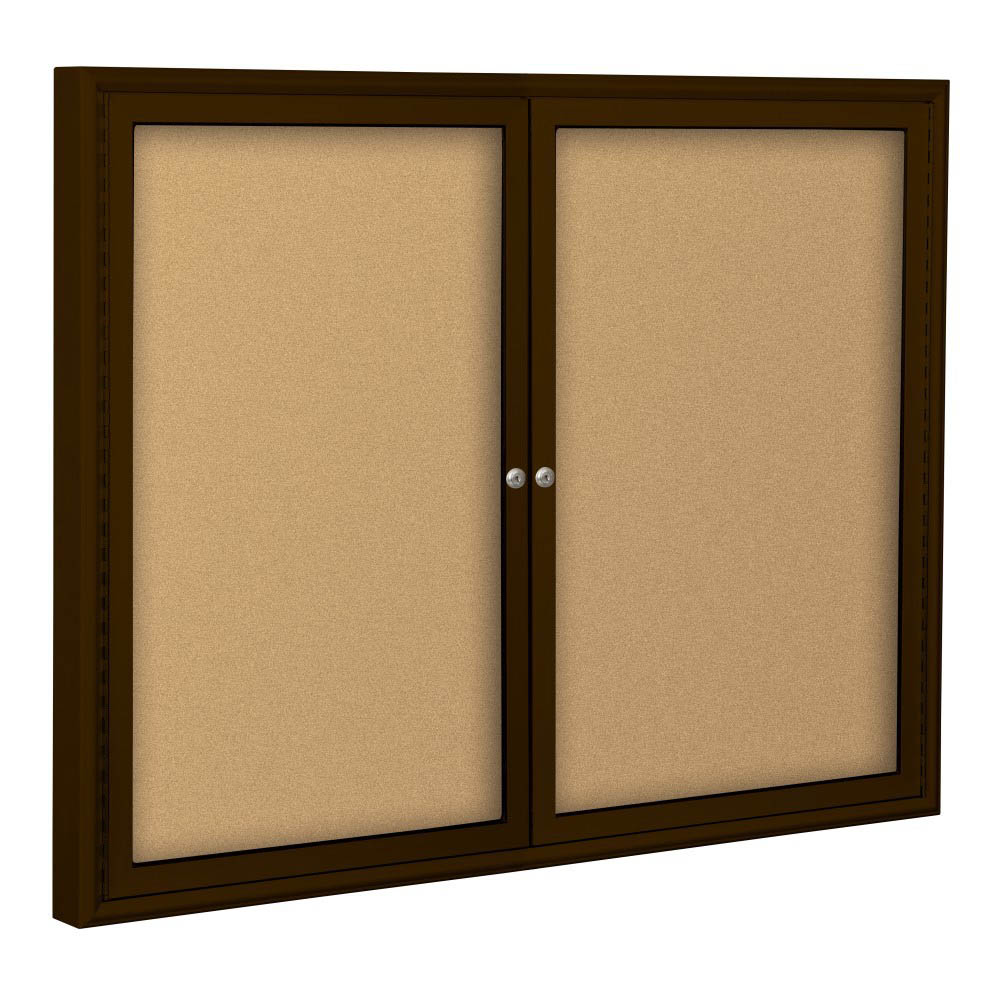 Best-Rite 94PS2-O Outdoor Enclosed Bulletin Board Cabinet - BestRite-94PS2-O