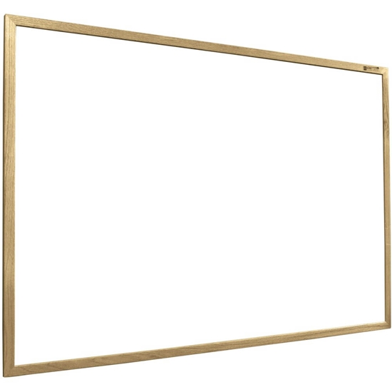 Best-Rite M202WH Porcelain Steel Whiteboard with Wood Trim - BestRite-M202WH