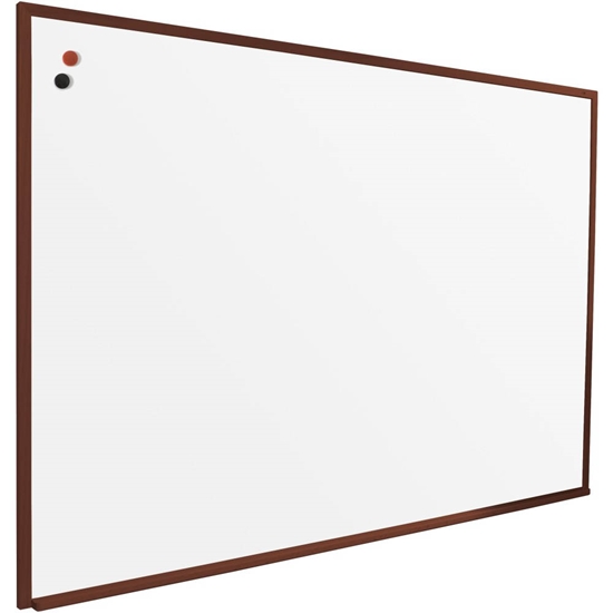 Best-Rite M202WH Porcelain Steel Whiteboard with Wood Trim - BestRite-M202WH