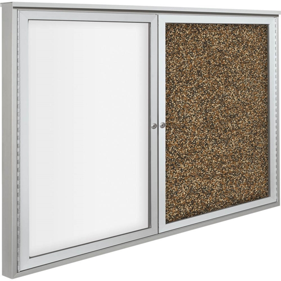 Best-Rite 94HADC-O-RT Weather Sentinel Outdoor Enclosed Cabinet - RubberTak/Porcelain Steel - 2 Doors - BestRite-94HADC-O-RT