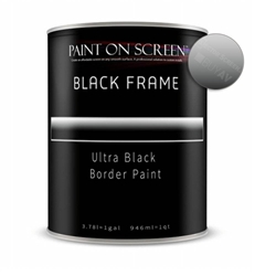 Projector Screen Paint - Black Frame - Gallon 