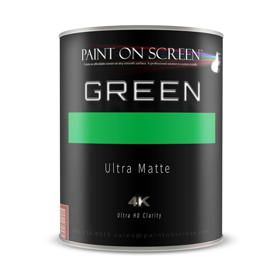 Projection / Projector Screen Paint - Chroma Key Green Paint - Gallon - POS-G00CKG