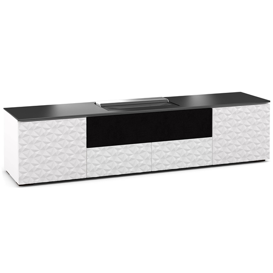 Salamander Designs Milan 245 Cabinet for integrated Hisense 100L8D UST Projector - Gloss White - X/HSE245ML/GW - Salamander-X/HSE245ML/GW