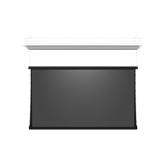 Screen Innovations Zero-G Motorized Flush - 150" (73.56x130.75) - 16:9 - Pure Gray .85 - 5TGFL150PG - SI-5TGFL150PG-L-Shaped Bracket-White Cord