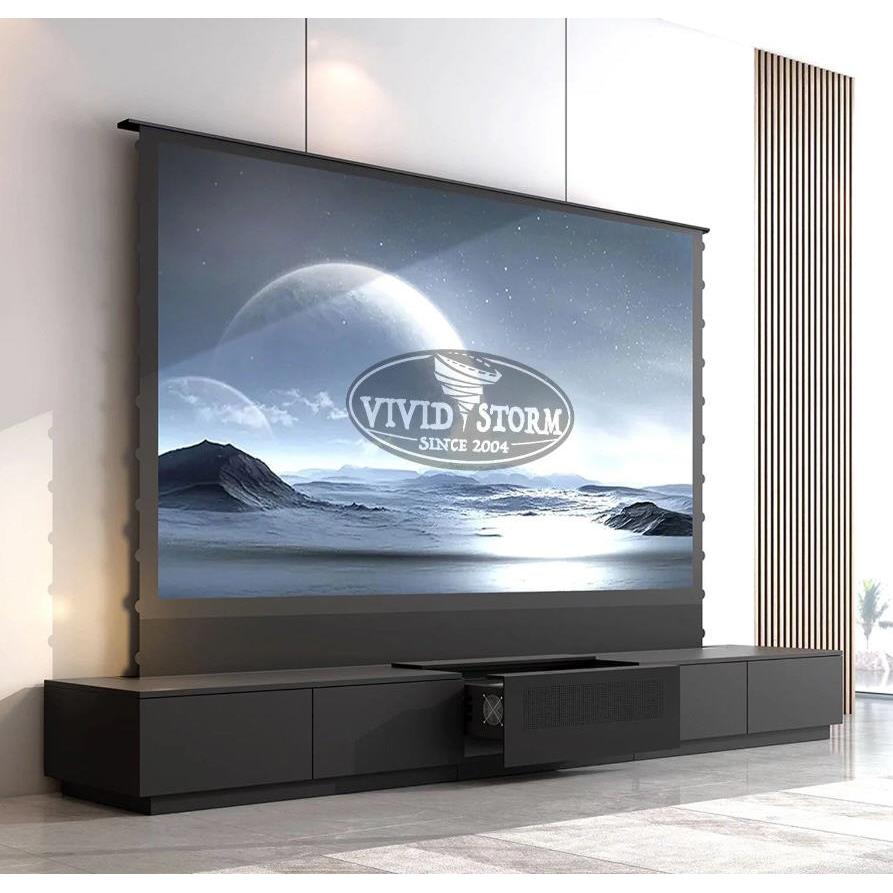Vividstorm Monte Carlo Motorized UST Laser TV Cabinet - Vividstorm-VC59MC100B