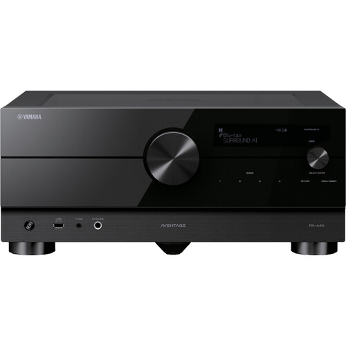 Yamaha RX-A4A AVENTAGE 7.2 Channel 8K Home Theater Receiver with 110 W Output & MusicCast - Yamaha-RX-A4ABL