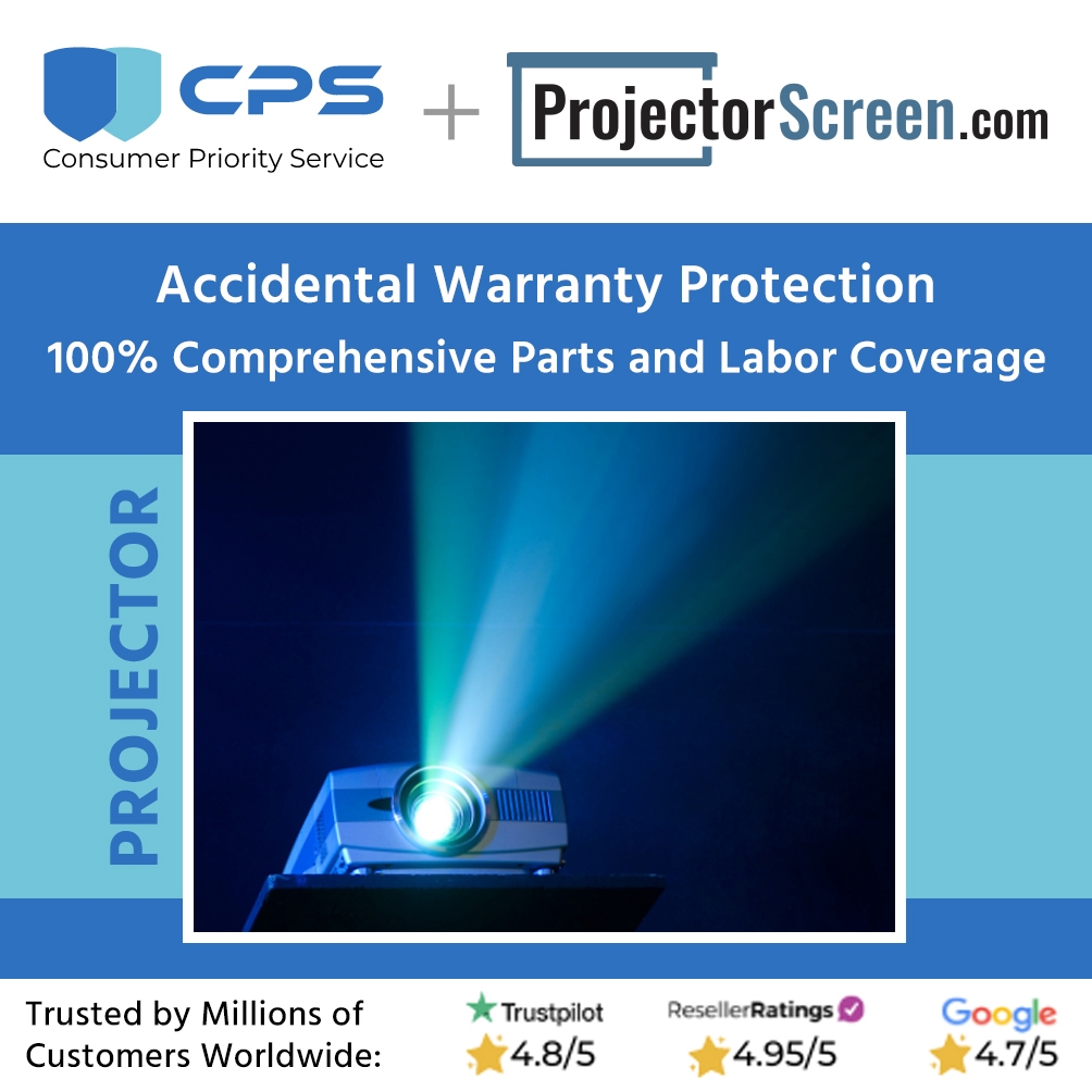 4 Year Extended Warranty with Accidental Damage Projection and In Home Service for Projectors/Screens On-Site under $10,000