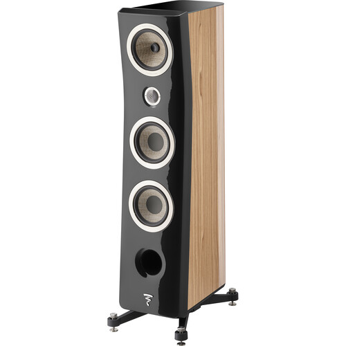 Focal Kanta N°2 Floorstanding Speaker (High-Gloss Walnut & Black, Single)