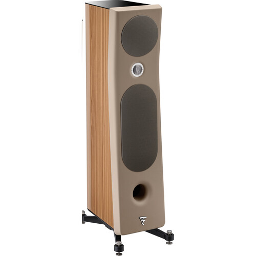 Focal Kanta N°2 Floorstanding Speaker (High-Gloss Walnut & Taupe, Single)