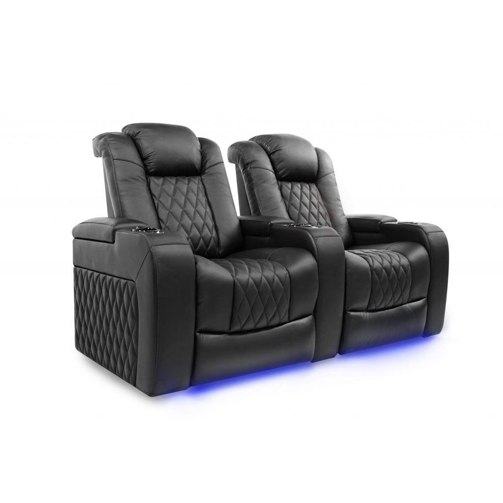 Valencia Tuscany Motorized Home Theater, Leather Theater Seats
