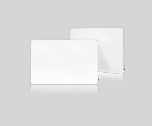 Ghent Ghent HMYRM23WH 2'x3' Harmony Magnetic Glass Board- Radius Corners-White-4 Magnets, 4 Markers,Eraser