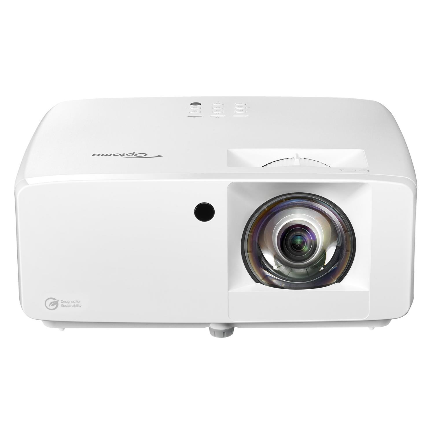 Optoma UHZ35ST Compact 4K Short Throw Laser Projector Eco-Friendly Design 3500 Lumens