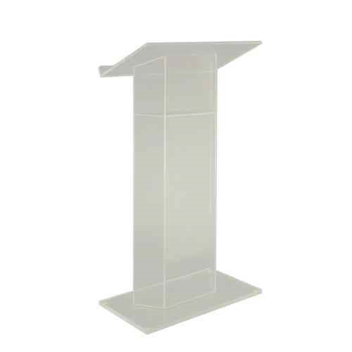 Amplivox SN307510 Traditional RTA Frosted Acrylic Full Floor Lectern