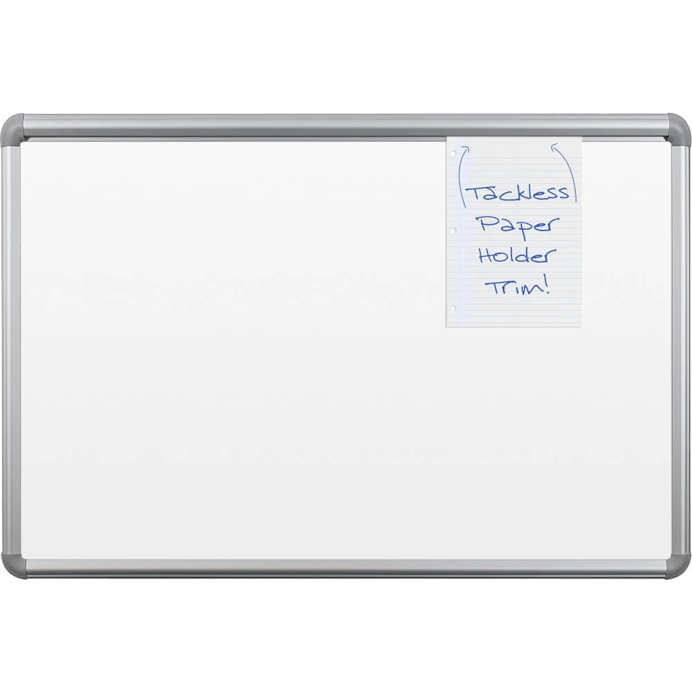Best-Rite 212PD-BT Presidential Bite Whiteboard with Tackless Paper Holder