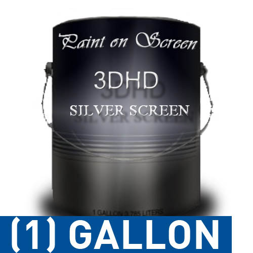 Paint on Screen Projector Screen Paint - 3DHD Silver Screen-Gallon g003DHD