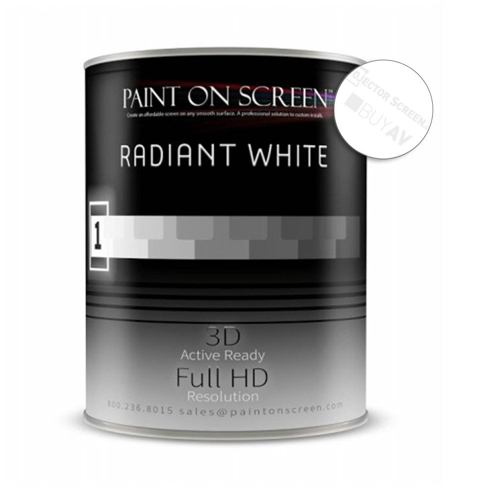 Projector Screen Paint - Radiant White-Quart Q001
