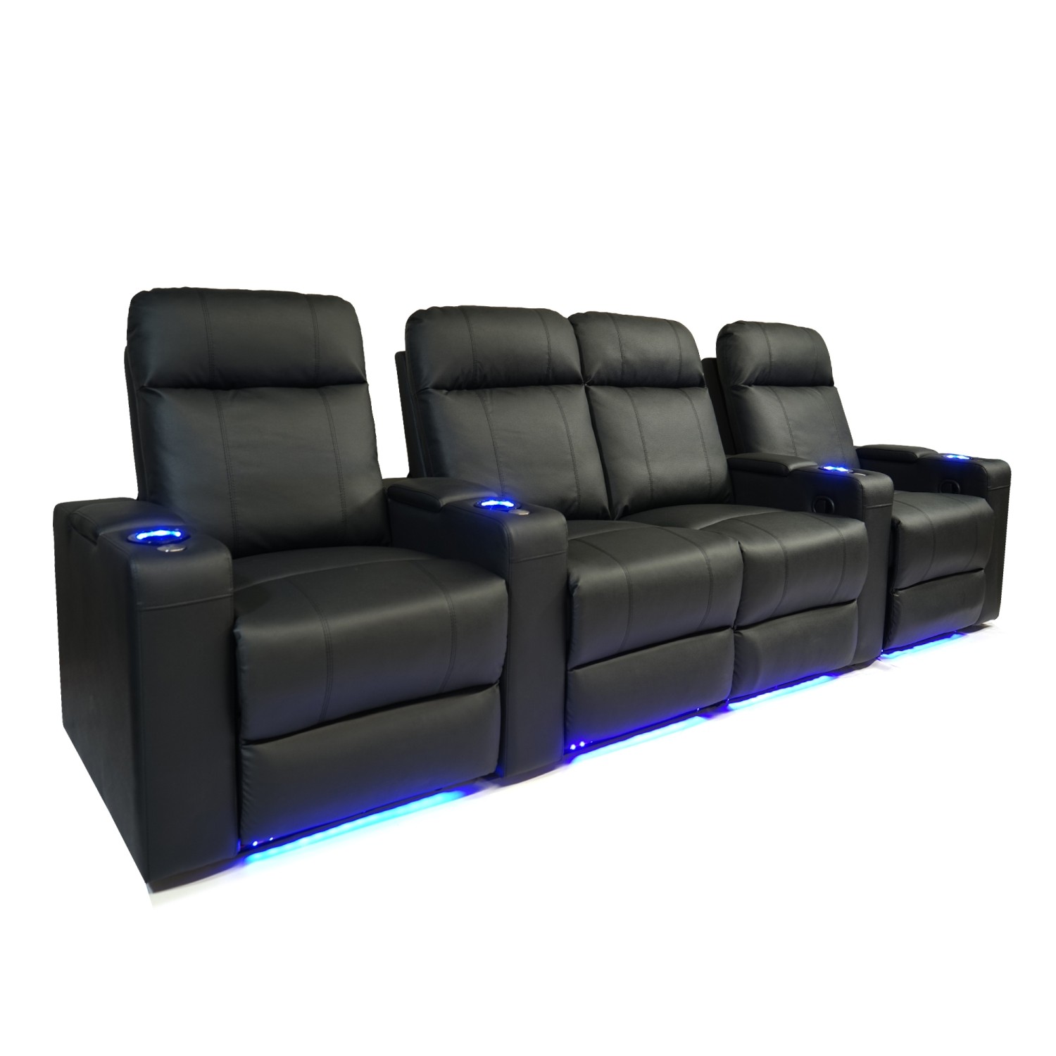 Valencia Piacenza Motorized Home Theater Seating - Top Grain Leather