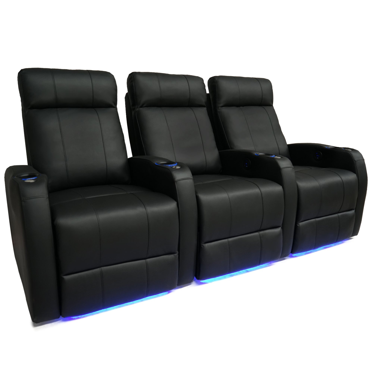Valencia Syracuse Motorized Home Theater Seating - Top Grain Leather