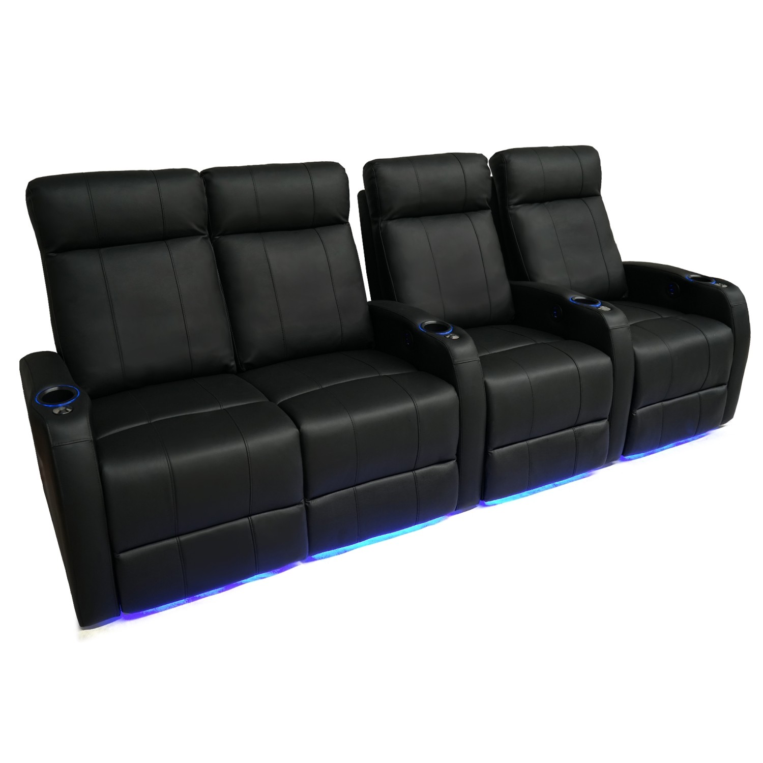 Valencia Syracuse Motorized Home Theater Seating - Top Grain Leather