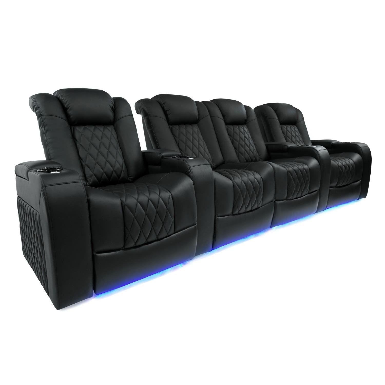 Valencia Tuscany Motorized Home Theater Seating - Top Grain Leather