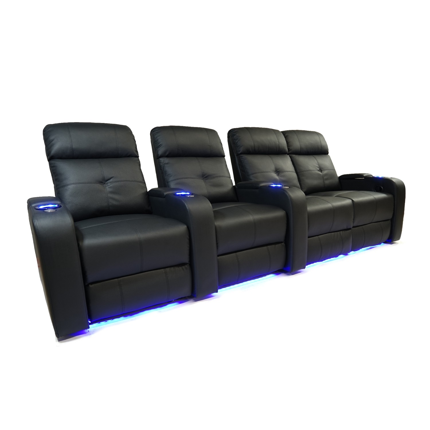 Valencia Verona Motorized Home Theater, Leather Theatre Seating For Home